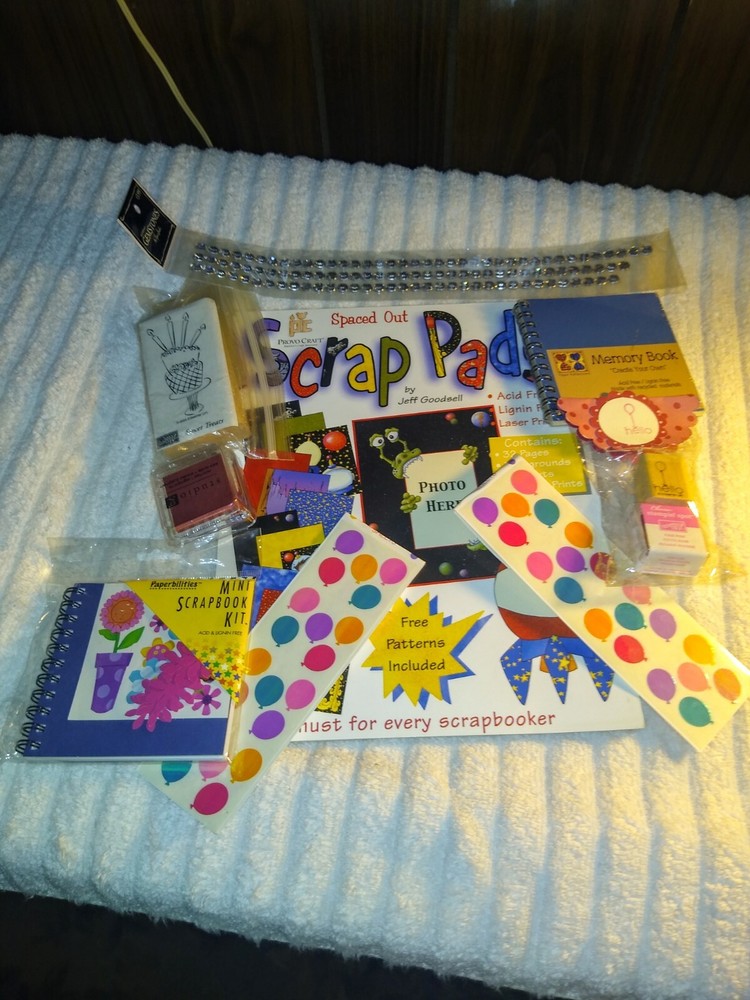 NEW -LOT of 8 items of misc. scrapbooking supplies