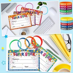 Super Star Student Certificates 60 PCS Preschool Award Card Recognition