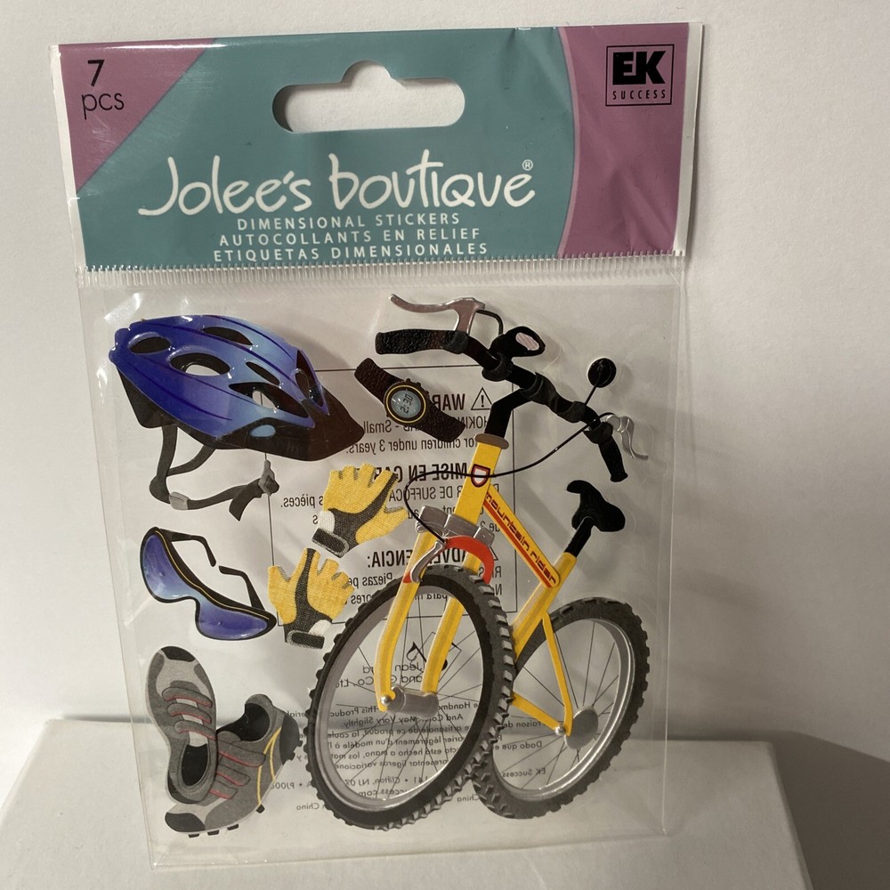 Jolees Boutique Dimensional Stickers, Mountain Biking