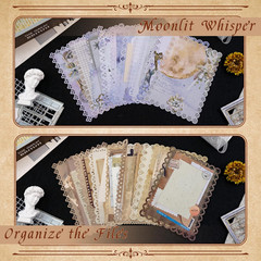 60 Sheets Lace Edged Vintage Scrapbook Paper, Assorted Set – 6 Pack Aesthetic St