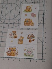 Vtg Teddy Bear Stickers Religious Christian Love One Another God’s Gift Rejoice