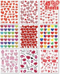 Valentine’S Heart Stickers – 2000PCS Cute Stickers for Cards & Crafts