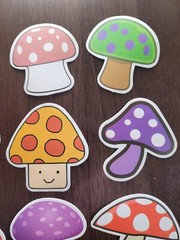 STICKERS x 10 MUSHROOM Large Vinyl Stickers MU3