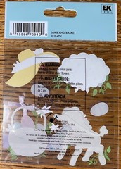 RARE Jolees Lamb & Basket Happy EASTER Hat Bunny Eggs Jelly Beans Candy Stickers