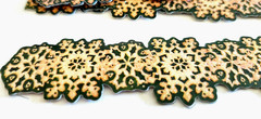 K&Company Vintage Snowflakes Green Frosted Cardstock Stickers Christmas Borders