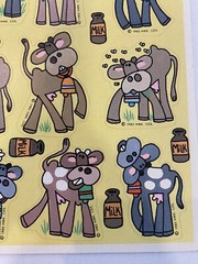 Hallmark Silly Scents Chocolate Milk Scratch Sniff 1983 RARE One Sheet Cow Theme