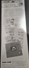 K&Company Happy Trails Words Adhesive Chipboard- Vacation, Beach, Fun, Road Trip