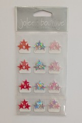 Jolee’s Iridescent Pink & Purple Stars Photo Corners Scrapbooking Stickers