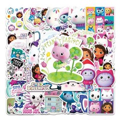 50pc Gabby’s Dollhouse Stickers Kids Party Favor Waterproof Vinyl Decals 2-3″