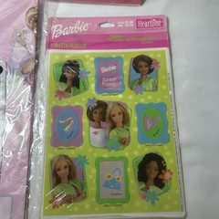 Vintage Barbie Party Lot Stickers Gift Wrap Party Favors Notepad Unused Y2K 2000