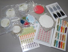 Stampin Up Buttons Paper Clip Enamel Shapes Sequins Trinkets & Embellishments &