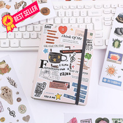 Girl’s Korean Sticker Book, Food and Daily Life Theme – 1300+ Cute Dream Pink