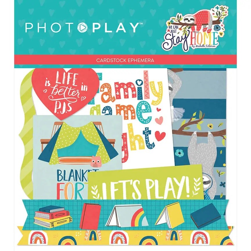 Crafts DieCuts We Can Just Stay Home Sloths Let’s Play Family Movie Night Fort
