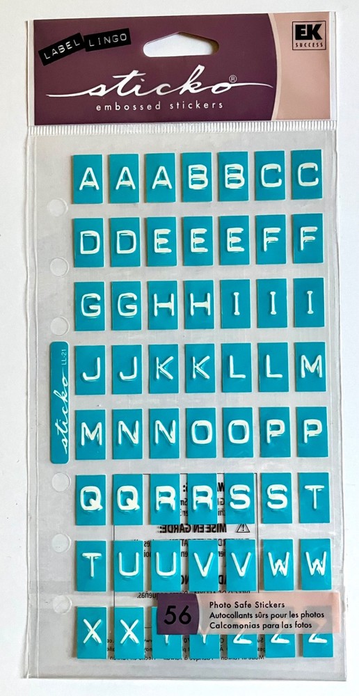 Sticko Alphabet Stickers, You Pick, Some Rare!