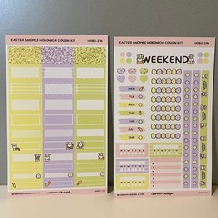 Hubman & Chubgirl Easter Gnomes Hobonichi Cousin Planner Stickers