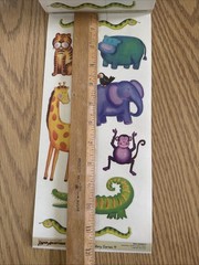RHTF Paper Adventures Zoo Animals Sticker ROLL stickers