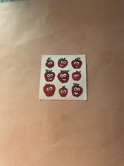 IVintage 1980s Sandylion Mini Apple Stickers