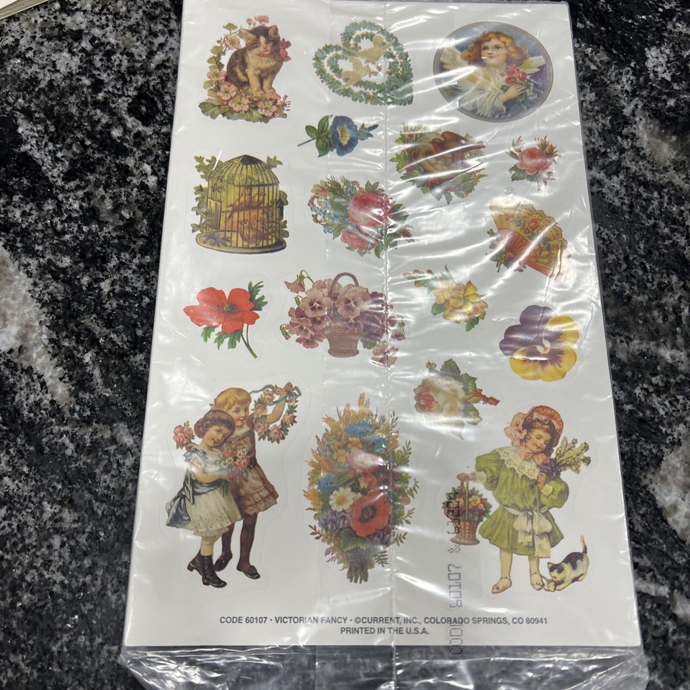 Vintage Stickers, 1980’s Current Inc. Victorian Made In The USA