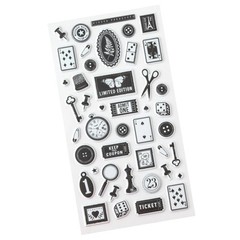 Bo Bunny CHARMED CHRONICLES ICONS (44) PUFFY STICKERS scrapbooking