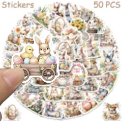 50 PACK RETRO VTG NOSTALGIA EASTER EGG RABBIT BUNNY SPRING Set Bulk Lot 50PCS