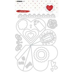 STUDIO LIGHT CLEAR – METAL CUTTING DIES – FILLED WITH LOVE HEART BOX