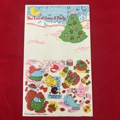 Vintage Sandylion The Forest Gave A Party Maxi Activity Sticker 1984 Rare
