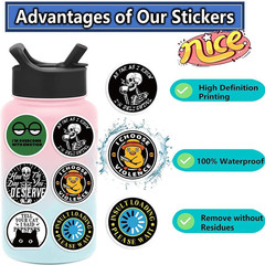 100pcs Funny Meme Stickers Bulk Vinyl Waterproof Decals for Kids Teens Adults