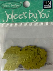 GREEN MID HOLLY LEAF Die-cut Embellishment(20pc)Jolees •Garden•Berry•Christmas