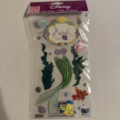 Disney Princess Ariel Costume The Little Mermaid Scrapbook Stickers Jolee’s