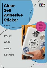 Transparent Sticker Paper for Inkjet Printer – 50 PK