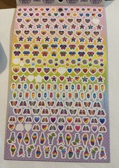 VTG Lisa Frank The 2nd Official Collectors Set 1850 Stickers, most remaining