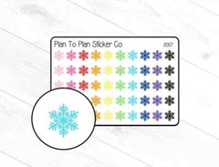 2057~~Snowflakes Planner Stickers.