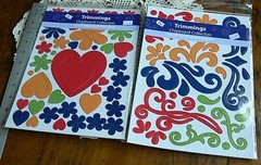 2 x A4 CHIPBOARD Flourishes PRIMARY Sheets – Hearts Flowers & Scrolls fti L6
