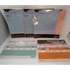 NIP Creative Memories Lot 8 Pastel 12X12 Paper 2 Editions 5 Jumbo Great Lengths