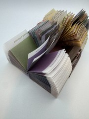 Mo Card Vellum Small Books Qty 4 Floral Van Gogh Color Vintage-theme Scrapbook