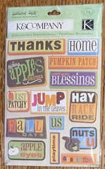 K&Company Autumn Day Picking Apples Together Pumpkin Patch Fall Blessing Home 3D