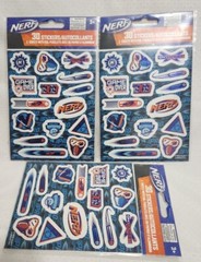 Stickerfetti Hasbro Nerf Stickers 2 Sheets in a pack. 3 Packs.