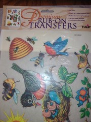 Vintage NEW Tulip Premium Rub-On Transfers Birds & Bees Multicolor