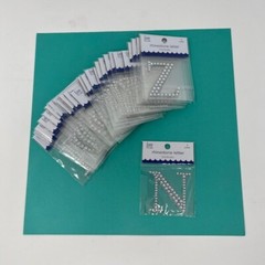 Lot of Rhinestone Letters & Numbers Adhesive Craft Variety