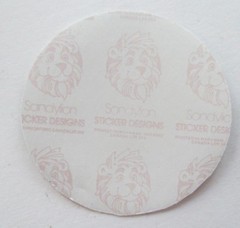 Vtg Ballet Slippers Sandylion Stickers Lot of 2 Prism Round Mylar Foil Shoes