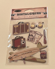 Jolee’s Nostalgiques TRAVEL Sticker Collage Scrapbooking Embellishment