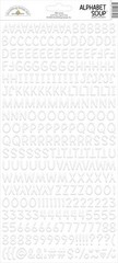 Doodlebug Alphabet Soup Puffy Stickers 6X13-Lily White