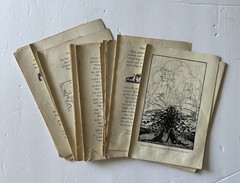 Lot Of Vintage 100+ Book Pages Ephemera For Journals Scrapbooks Crafts Collages