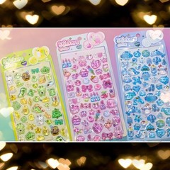 Cute 3D Puffy Stickers Kawaii Resin Animal Cartoon Sticker, Tiny DIY Stickers…