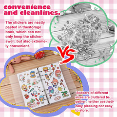 Reusable Sticker Collecting Album Book Accessories Activity Multipurpose100Sheet