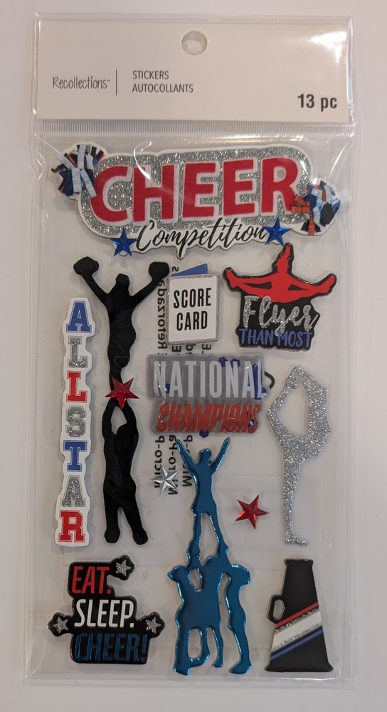 Cheer Competition Cheerleader Cheerleading Scrapbooking Stickers Recollections