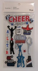 Cheer Competition Cheerleader Cheerleading Scrapbooking Stickers Recollections