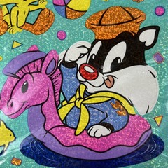 Vintage 1998 Sandylion Stickers Looney Tunes Baby Tweety & Sylvester New Opened