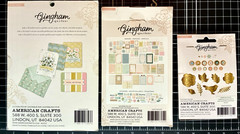 Crate Paper GINGHAM GARDEN Paperie, 6×8 12×12 Paper, Stamps, Ephemera Chipboard
