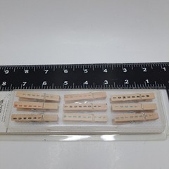American Crafts Whittles Days of the Week Clothespins Wood Clips Scrapbook Craft